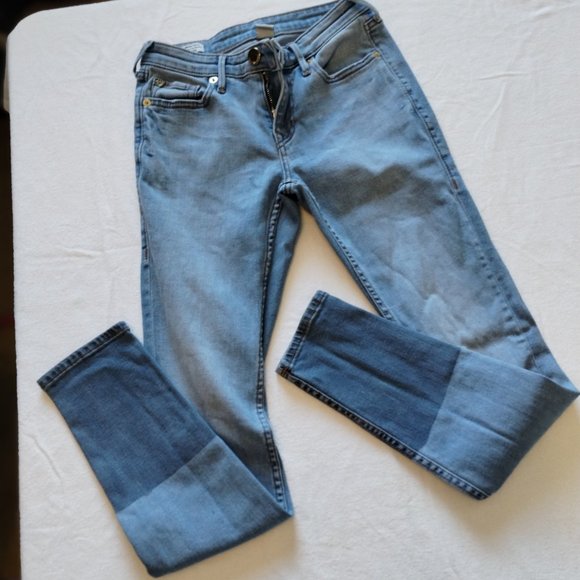 True Religion Jennie Curvy Skinny Shadow Hem Size 25 - Picture 5 of 16